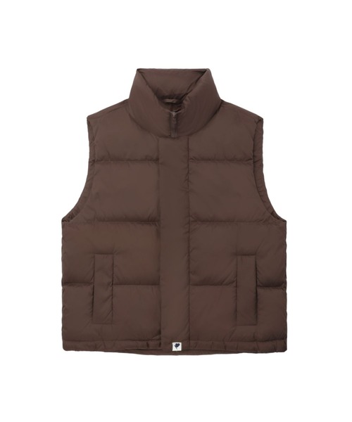 A BATHING APE(アベイシングエイプ)の「VEST DOWN JACKET(ダウンベスト・レディース・ブラウン/ベージュ・SMALL/X-SMALL)」の2枚目の写真