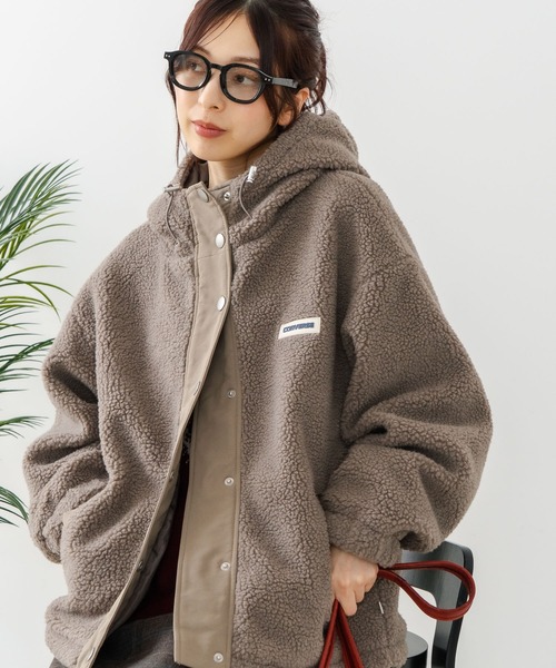 CONVERSE/コンバース】ボア 切り替え フードジャケット（ブルゾン