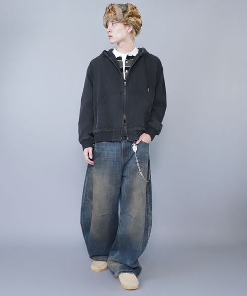 SPINNS(スピンズ)の「2WAYカモフラージュ柄フライトキャップ/防寒/耳当て付き/アビエーター帽/ユニセックス(キャップ・メンズ・カモフラージュ/その他・ONESIZE)」の6枚目の写真