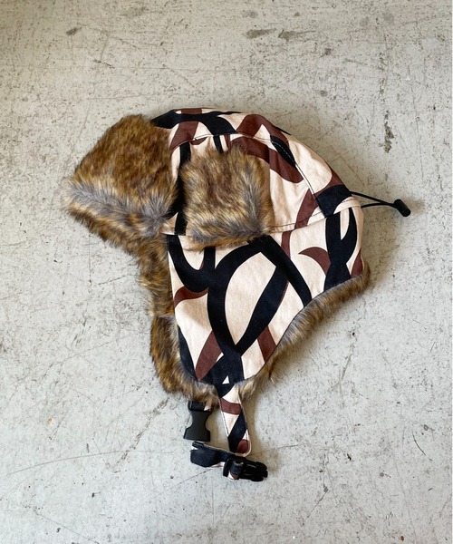 SPINNS(スピンズ)の「2WAYカモフラージュ柄フライトキャップ/防寒/耳当て付き/アビエーター帽/ユニセックス(キャップ・メンズ・カモフラージュ/その他・ONESIZE)」の11枚目の写真