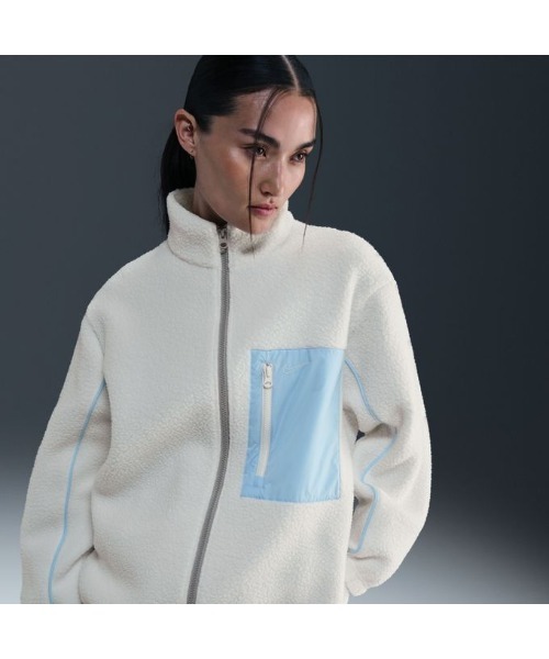 NIKE(ナイキ)の「《NIKEアパレル》AS W NSW SHERPA LOGO FULL ZIP(その他アウター・レディース・ホワイト系/ブラック/グリーン系その他・L/S/XL/M)」の5枚目の写真