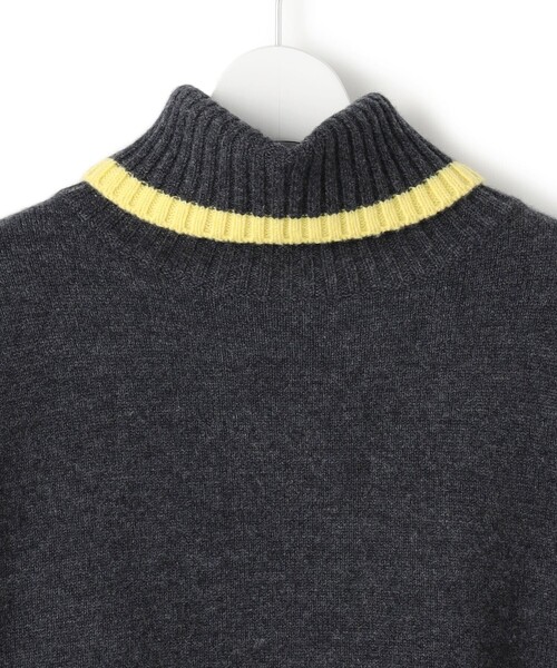 23区 L(ニジュウサンクオオキイサイズ)の「ウールカシミヤ コンビカラー オフタートル ニット(ニット/セーター・レディース・ライトグレー系/ベージュ系/ネイビー系・46/44)」の14枚目の写真