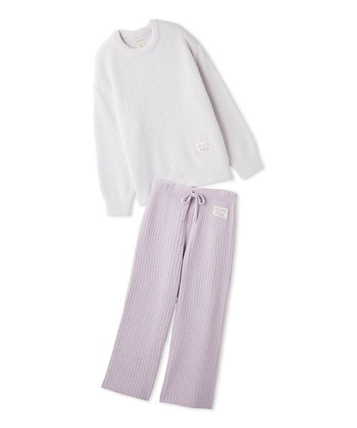 カラフルパウダープルオーバー＆ベビモコリブロングパンツセット