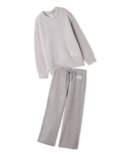 カラフルパウダープルオーバー＆ベビモコリブロングパンツセット