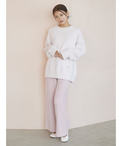 gelato pique 'パウダー'ライン　プルオーバー＆ロングパンツ　セット カラフルパウダープルオーバー＆ベビモコリブロングパンツセット