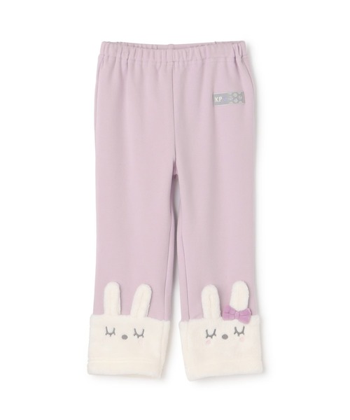 KP（ケーピー）の「mimiちゃん スムース裏起毛 スパッツ（レギンス/スパッツ・キッズ・ブラック/ラベンダー/アイボリー・110cm/80ｃｍ/90cm/100cm）」の3枚目の写真