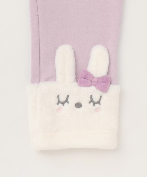 KP（ケーピー）の「mimiちゃん スムース裏起毛 スパッツ（レギンス/スパッツ・キッズ・ブラック/ラベンダー/アイボリー・110cm/80ｃｍ/90cm/100cm）」の6枚目の写真