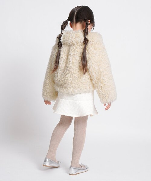 Seraph（セラフ）の「【ジュニア対応】フェザー風ブルゾン（ブルゾン・キッズ・サックスブルー/アイボリー/ブラウン・90/100/110/120/130/140）」の7枚目の写真