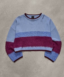 ROSE BUD | CROPPED BLOKING KNIT(ニット/セーター)