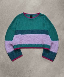 ROSE BUD | CROPPED BLOKING KNIT(ニット/セーター)