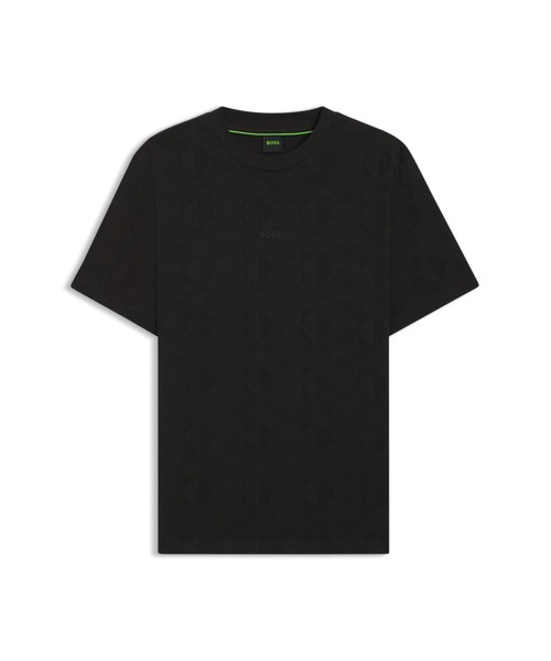 BOSS(ボス)の「リラックスフィットTシャツ コットン サークルジャカード(Tシャツ/カットソー・メンズ・グリーン/ブラック・L/XXL/M/S/XL/XXXL)」の8枚目の写真