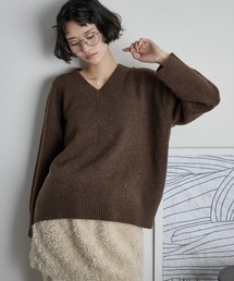 ニット/セーター（ブラウン/茶色系・Vネック）ファッション通販 - ZOZOTOWN