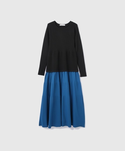 VICKY(ビッキー)の「ドッキングライク軽量ニットワンピース≪手洗い可能≫(ワンピース・レディース・アイボリー/ブラック・M)」の7枚目の写真