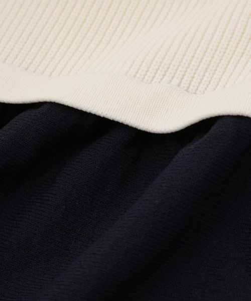 VICKY(ビッキー)の「ドッキングライク軽量ニットワンピース≪手洗い可能≫(ワンピース・レディース・アイボリー/ブラック・M)」の15枚目の写真