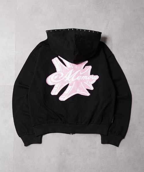 #MEMORY(メモリー)の「【MEMORY】ヘビーウェイト アイアンクロス ダブルZIPパーカー / Iron Cross Double-Zip Hoodie(パーカー・メンズ・ブラック/グレー・M/L/XL)」の5枚目の写真