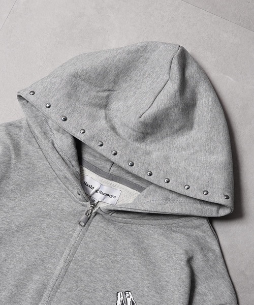 #MEMORY(メモリー)の「【MEMORY】ヘビーウェイト アイアンクロス ダブルZIPパーカー / Iron Cross Double-Zip Hoodie(パーカー・メンズ・ブラック/グレー・M/L/XL)」の12枚目の写真