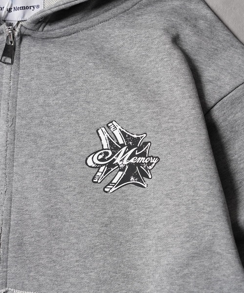 #MEMORY(メモリー)の「【MEMORY】ヘビーウェイト アイアンクロス ダブルZIPパーカー / Iron Cross Double-Zip Hoodie(パーカー・メンズ・ブラック/グレー・M/L/XL)」の9枚目の写真
