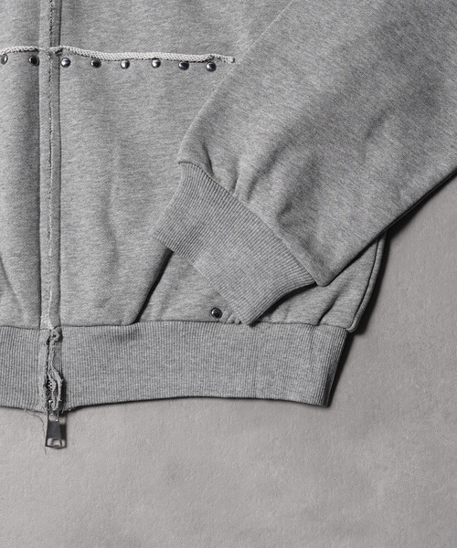 #MEMORY(メモリー)の「【MEMORY】ヘビーウェイト アイアンクロス ダブルZIPパーカー / Iron Cross Double-Zip Hoodie(パーカー・メンズ・ブラック/グレー・M/L/XL)」の18枚目の写真