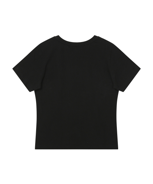BAUF（バウフ）の「3 logoドットスリムフィットTシャツ[ブラック]（Tシャツ/カットソー・レディース・その他・FREE）」の3枚目の写真