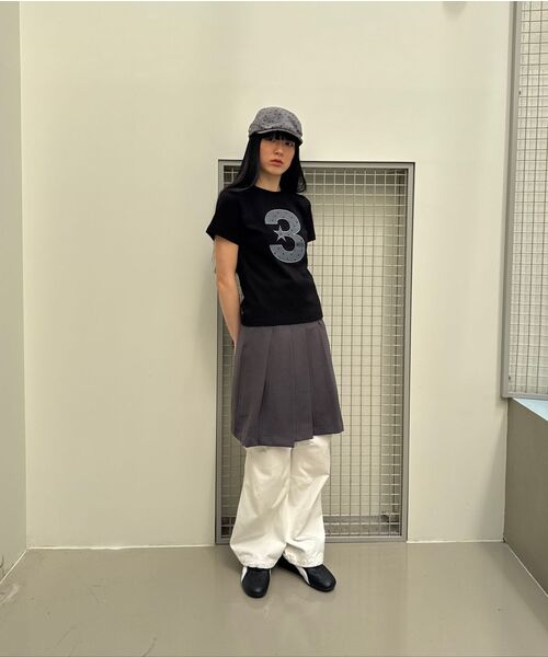 BAUF（バウフ）の「3 logoドットスリムフィットTシャツ[ブラック]（Tシャツ/カットソー・レディース・その他・FREE）」の11枚目の写真