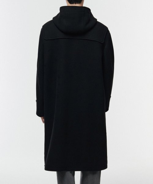 MUSINSA DEHEVE Pコート ダッフルコート　ブラック ウールブレンドオーバーサイズダッフルコート[ブラック]（ダッフル