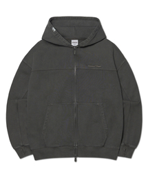 G.L HOODED ZIP-UP - CHARCOAL