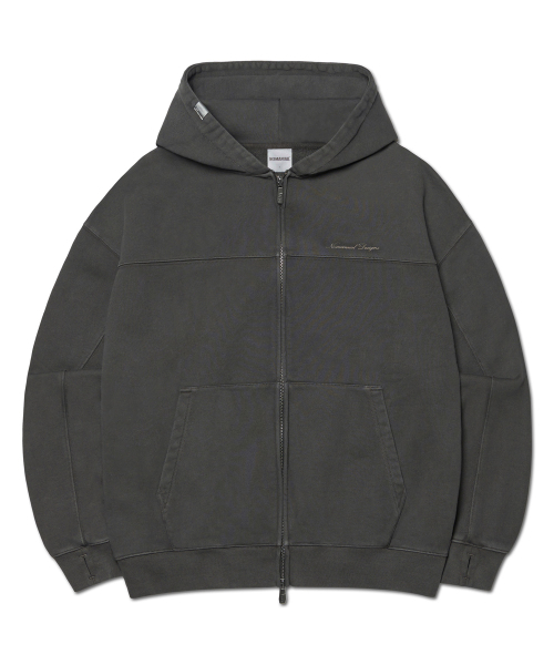 NOMANUAL(NOMANUAL)の「G.L HOODED ZIP-UP - CHARCOAL(パーカー・レディース・その他・MEDIUM/LARGE/X-LARGE/SMALL)」の1枚目の写真