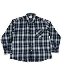 Vintage Tartan Check Shirt ((Navy))