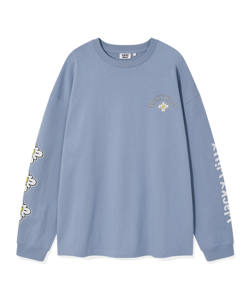 Wacky WiLLy(ワッキーウィリー)の「キキアムグラフィックロングスリーブライトブルー(Tシャツ/カットソー・レディース・その他・X-LARGE/SMALL/MEDIUM/LARGE)」の2枚目の写真