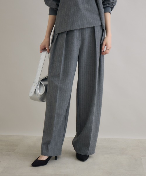 Paradise Picnic(パラダイスピクニック)の「Dignite Collier ソフト起毛ストレッチパンツ(その他パンツ・レディース・チャコールグレー/ブラック・FREE)」の14枚目の写真