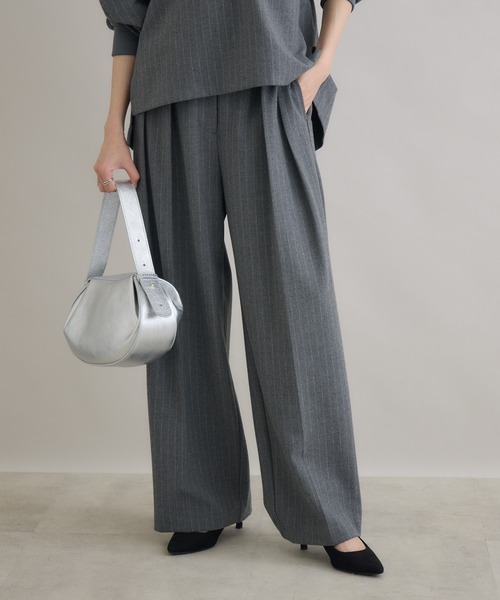 Paradise Picnic(パラダイスピクニック)の「Dignite Collier ソフト起毛ストレッチパンツ(その他パンツ・レディース・チャコールグレー/ブラック・FREE)」の15枚目の写真