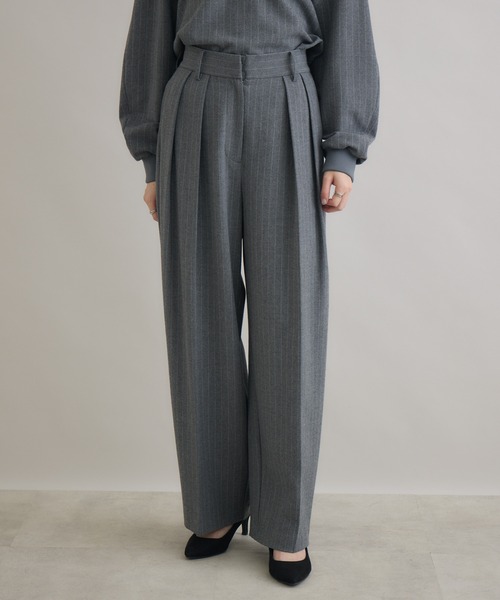 Paradise Picnic(パラダイスピクニック)の「Dignite Collier ソフト起毛ストレッチパンツ(その他パンツ・レディース・チャコールグレー/ブラック・FREE)」の17枚目の写真