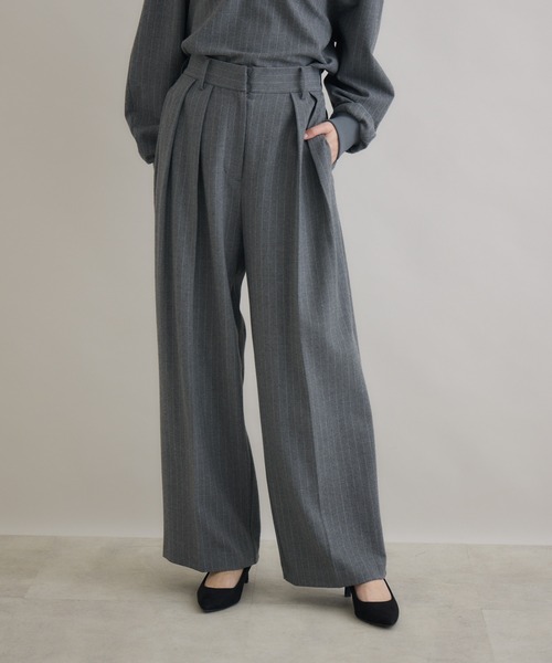 Paradise Picnic(パラダイスピクニック)の「Dignite Collier ソフト起毛ストレッチパンツ(その他パンツ・レディース・チャコールグレー/ブラック・FREE)」の18枚目の写真