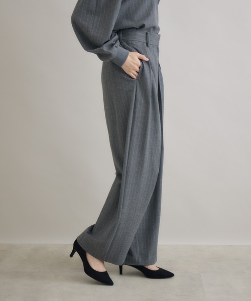 Paradise Picnic(パラダイスピクニック)の「Dignite Collier ソフト起毛ストレッチパンツ(その他パンツ・レディース・チャコールグレー/ブラック・FREE)」の19枚目の写真