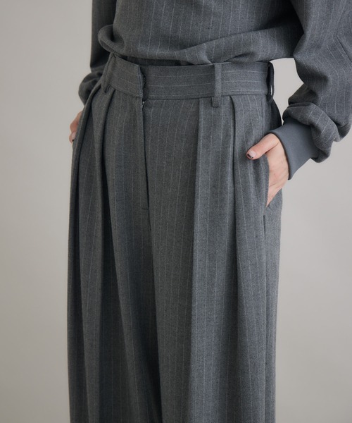 Paradise Picnic(パラダイスピクニック)の「Dignite Collier ソフト起毛ストレッチパンツ(その他パンツ・レディース・チャコールグレー/ブラック・FREE)」の12枚目の写真