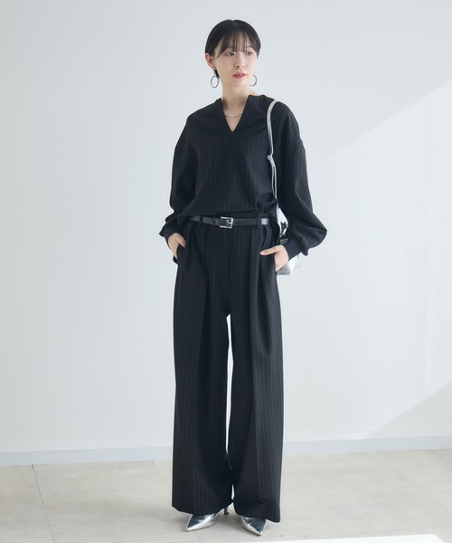 Paradise Picnic(パラダイスピクニック)の「Dignite Collier ソフト起毛ストレッチパンツ(その他パンツ・レディース・チャコールグレー/ブラック・FREE)」の22枚目の写真