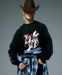 LIBERE（リベーレ）の「LIBERE リベーレ / MIDNIGHT BISON LONG SLEEVE T-SHIRTS ミッドナイトバイソングラフィックプリントロンT / 255210（Tシャツ/カットソー）」