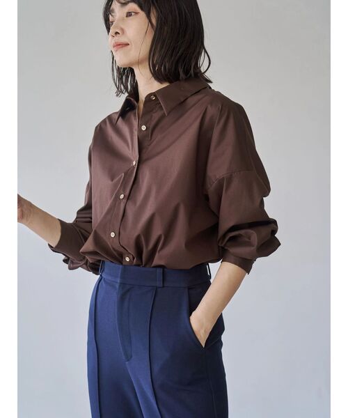 【定価8万円】ROHE ブラウン オーバーサイズシャツ セール】オーバーシャツ（シャツ/ブラウス）｜TONAL（トーナル）の