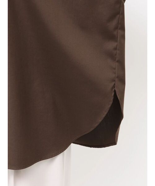 TONAL(トーナル)の「オーバーシャツ(シャツ/ブラウス・レディース・ブラウン/ピンク/ブルー/オフホワイト/グレー/ブラック/ベージュ・MEDIUM)」の10枚目の写真