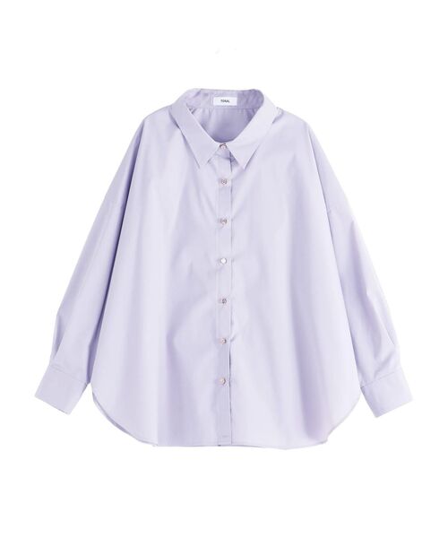 TONAL(トーナル)の「オーバーシャツ(シャツ/ブラウス・レディース・ブラウン/ピンク/ブルー/オフホワイト/グレー/ブラック/ベージュ・MEDIUM)」の21枚目の写真