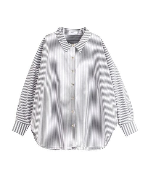 TONAL(トーナル)の「オーバーシャツ(シャツ/ブラウス・レディース・ブラウン/ピンク/ブルー/オフホワイト/グレー/ブラック/ベージュ・MEDIUM)」の22枚目の写真