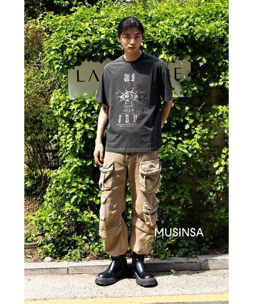 TRAVEL(トラベル)の「インサイトピグメント半袖Tシャツブラックチャコール(Tシャツ/カットソー・レディース・その他・LARGE/SMALL/MEDIUM/X-LARGE)」の2枚目の写真