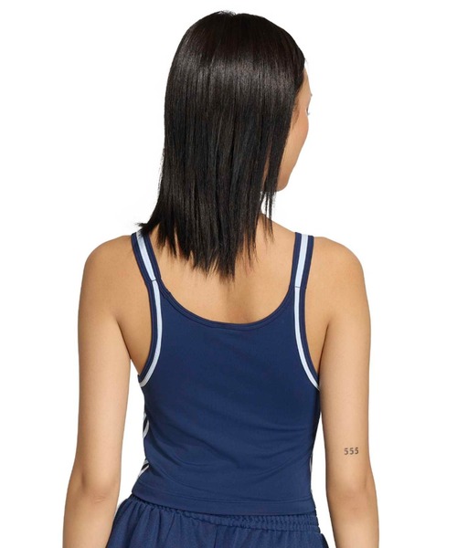 adidas（アディダス）の「adidas SUMMER GLOW VINTAGE INSPIRED SLIM TANK TOP / アディダス サマーグロー ビンテージ インスパイアード スリム タンク（タンクトップ・レディース・ネイビー・S/M）」の8枚目の写真