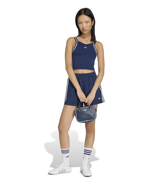 adidas（アディダス）の「adidas SUMMER GLOW VINTAGE INSPIRED SLIM TANK TOP / アディダス サマーグロー ビンテージ インスパイアード スリム タンク（タンクトップ・レディース・ネイビー・S/M）」の9枚目の写真