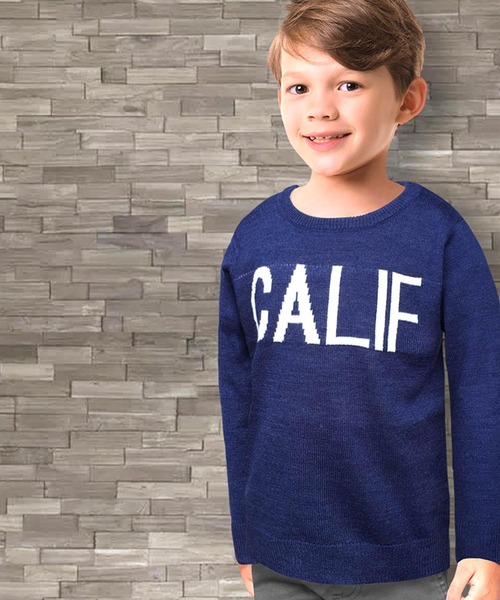 SHISKY（シスキー）の「ロゴ ニット ロンT キッズ（ニット/セーター・キッズ・ブラック/グレー系その他/ネイビー/キャメル/ブルー系その他2・140/150/160/130）」の12枚目の写真