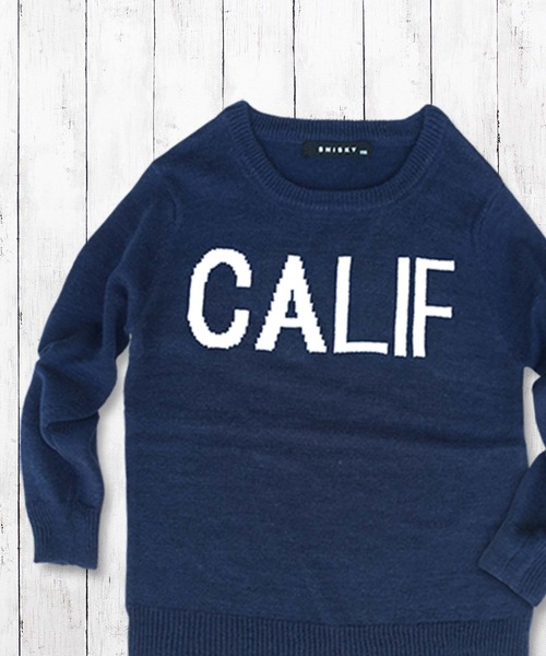 SHISKY（シスキー）の「ロゴ ニット ロンT キッズ（ニット/セーター・キッズ・ブラック/グレー系その他/ネイビー/キャメル/ブルー系その他2・140/150/160/130）」の19枚目の写真