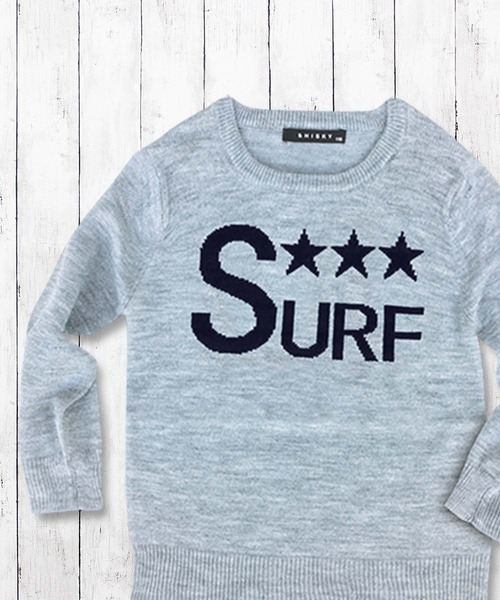 SHISKY（シスキー）の「ロゴ ニット ロンT キッズ（ニット/セーター・キッズ・ブラック/グレー系その他/ネイビー/キャメル/ブルー系その他2・140/150/160/130）」の21枚目の写真