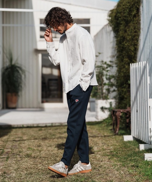 1minute 1second(ワンミニットワンセカンド)の「ms6323-long sleeve linen like shirt スタンドカラーシャツ(1M26H160)(シャツ/ブラウス・メンズ・ブラック/ネイビー/ホワイト・S/M/L/XL)」の7枚目の写真