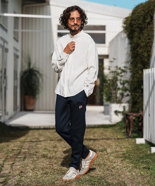 1minute 1second(ワンミニットワンセカンド)の「ms6323-long sleeve linen like shirt スタンドカラーシャツ(1M26H160)(シャツ/ブラウス・メンズ・ブラック/ネイビー/ホワイト・S/M/L/XL)」の8枚目の写真