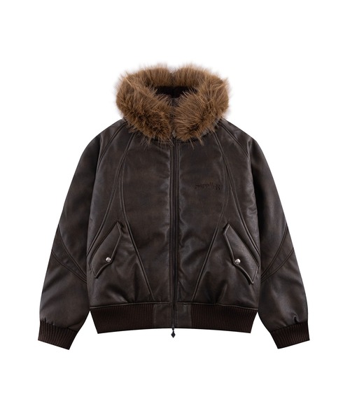MA-1｜Faux Fur Hooded Bomber Jacket｜SUPPLIER（MA-1）｜SUPPLIER 